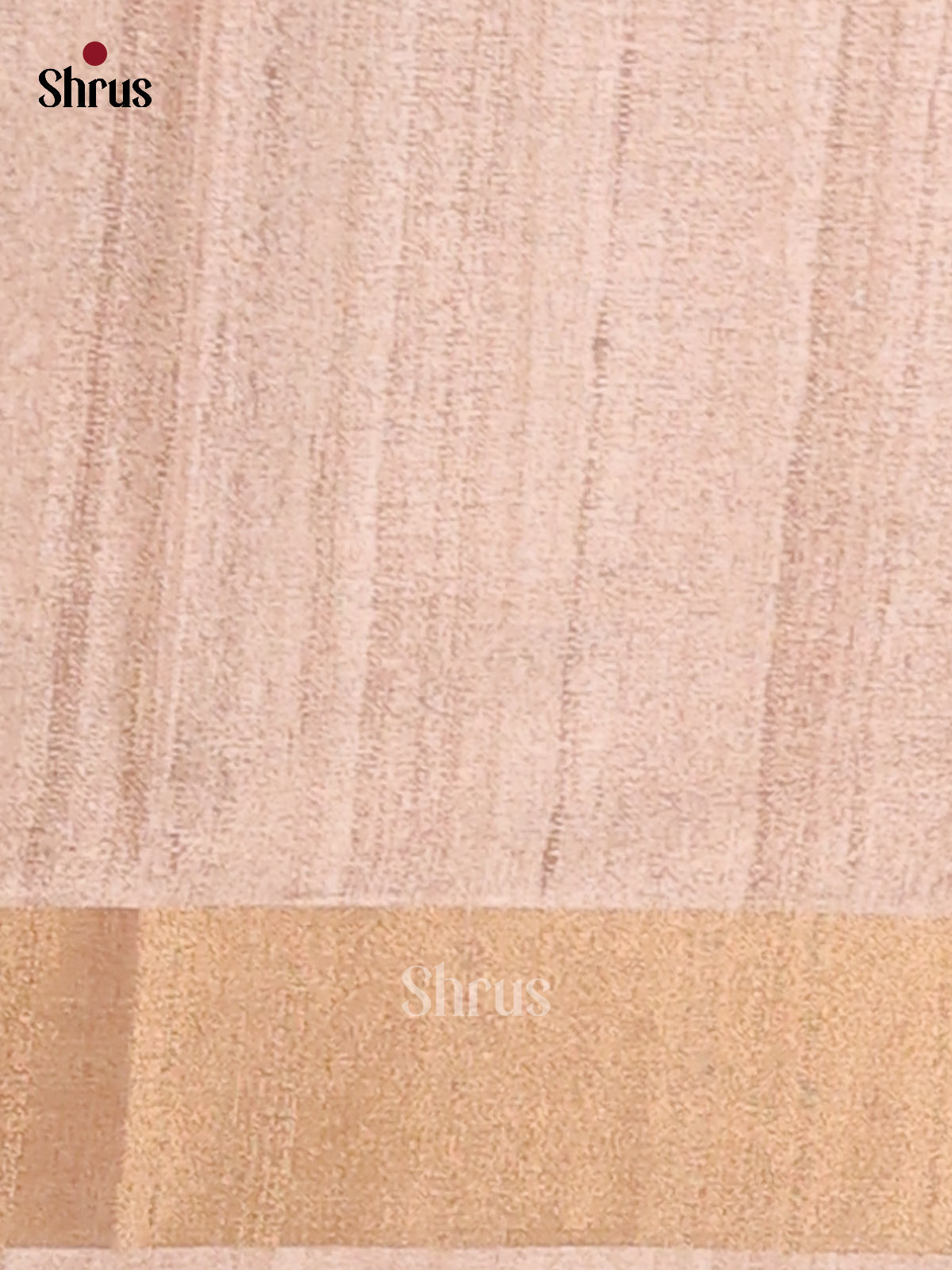 Cream - Semi Gicha Saree