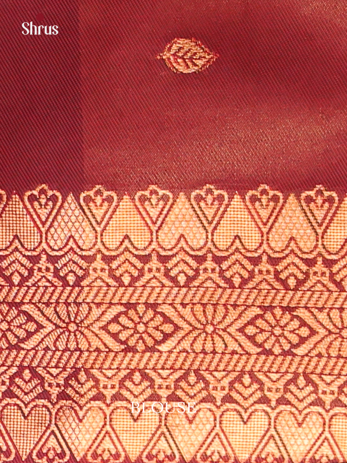 Orange & Arakku Maroon - Semi Softsilk Saree - Shop on Shrus.com