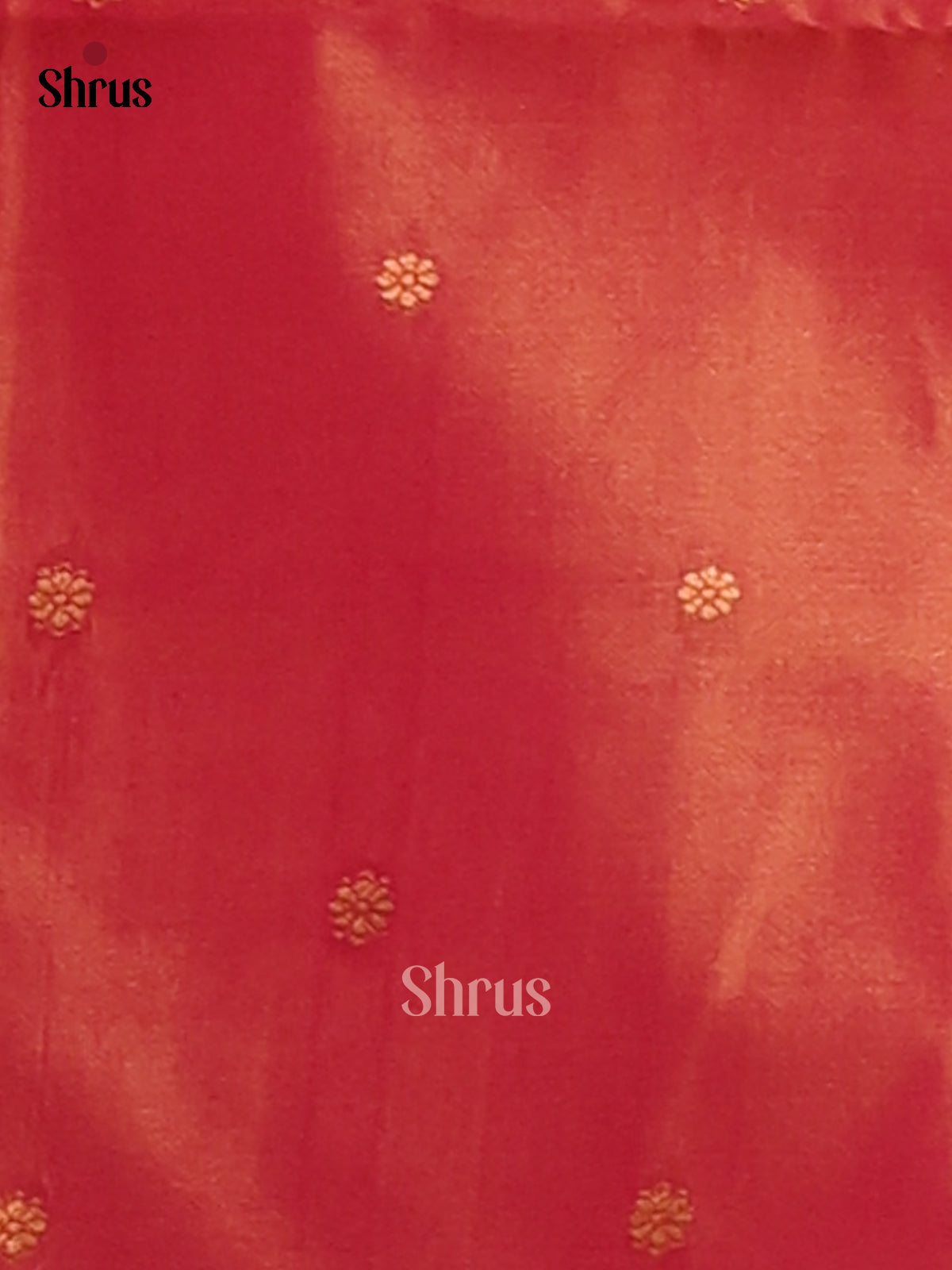 Green & Orange- Semi Softsilk Saree - Shop on Shrus.com