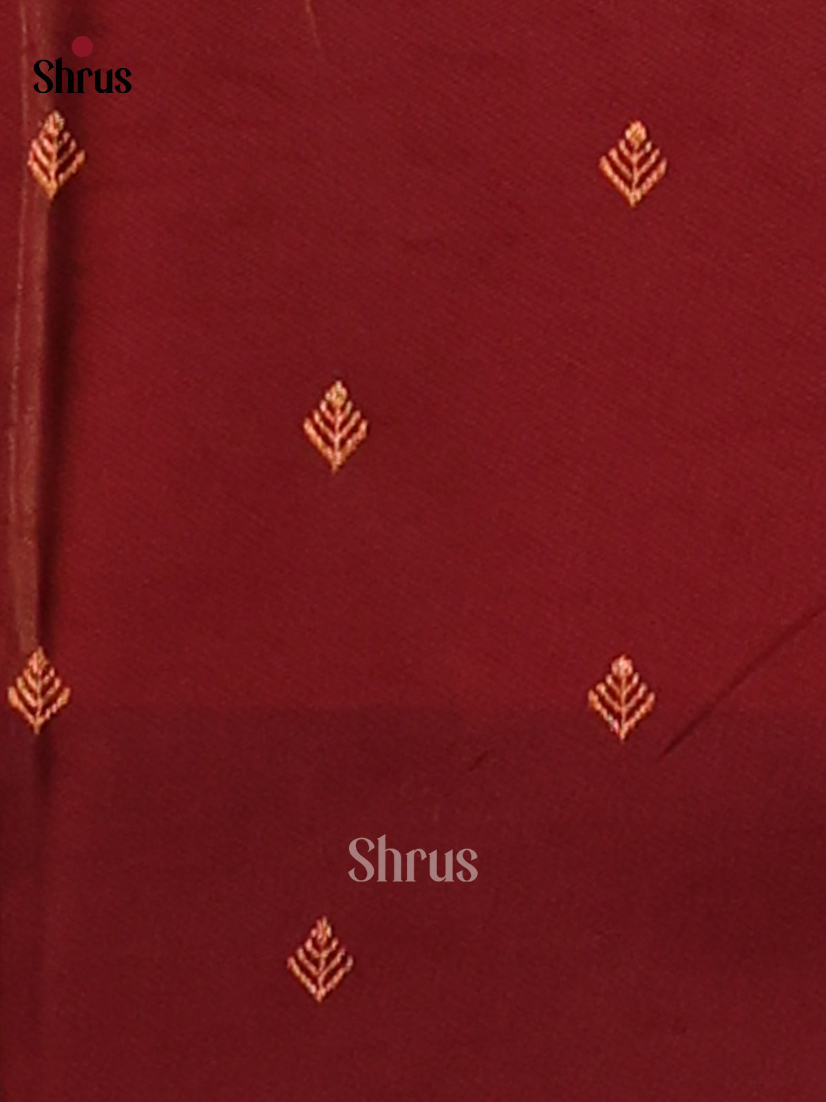 Orange & Maroon- Semi Softsilk Saree - Shop on Shrus.com