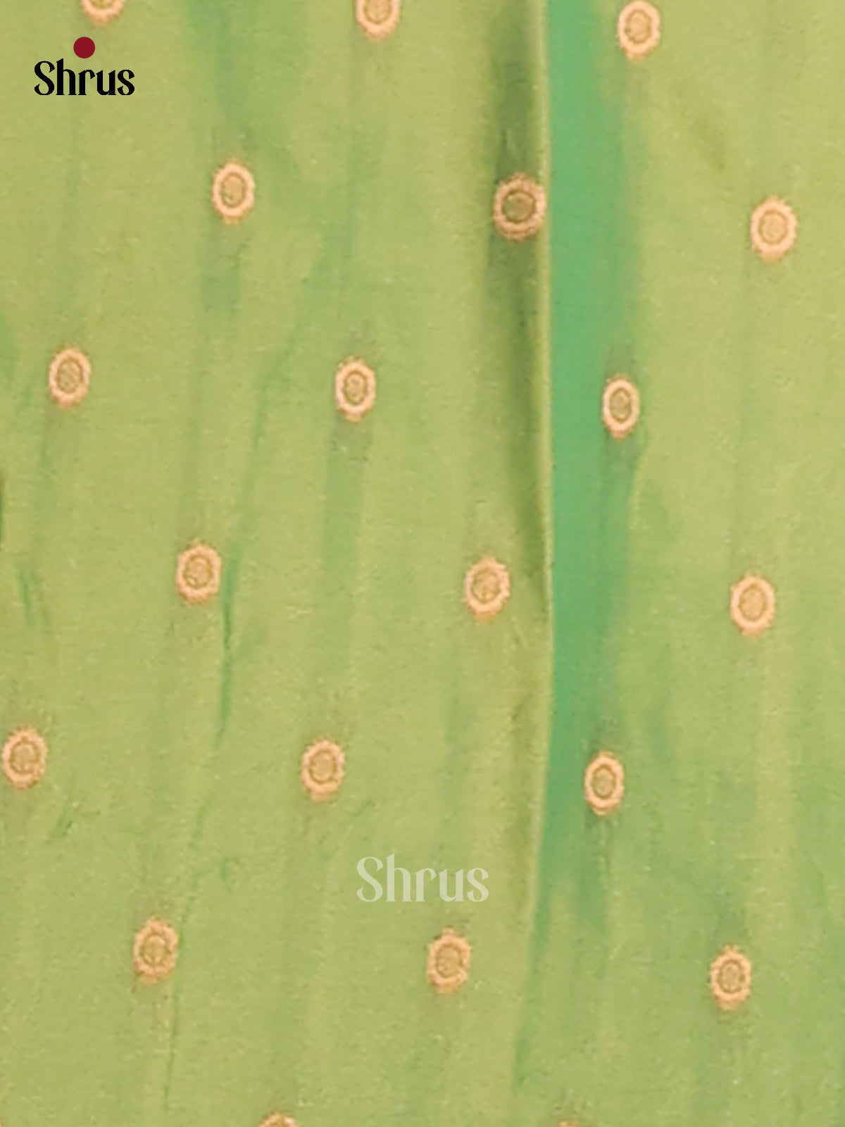 Orange & Green - Semi Softsilk Saree - Shop on Shrus.com