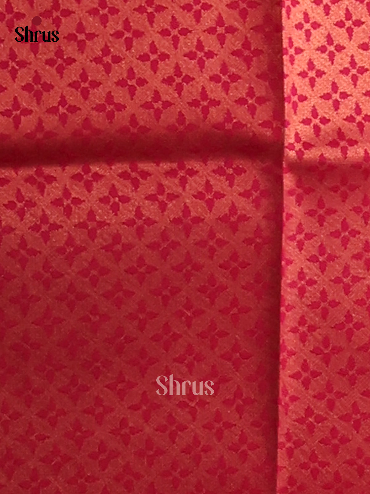 Peach & Maroon - Semi Softsilk Saree - Shop on Shrus.com