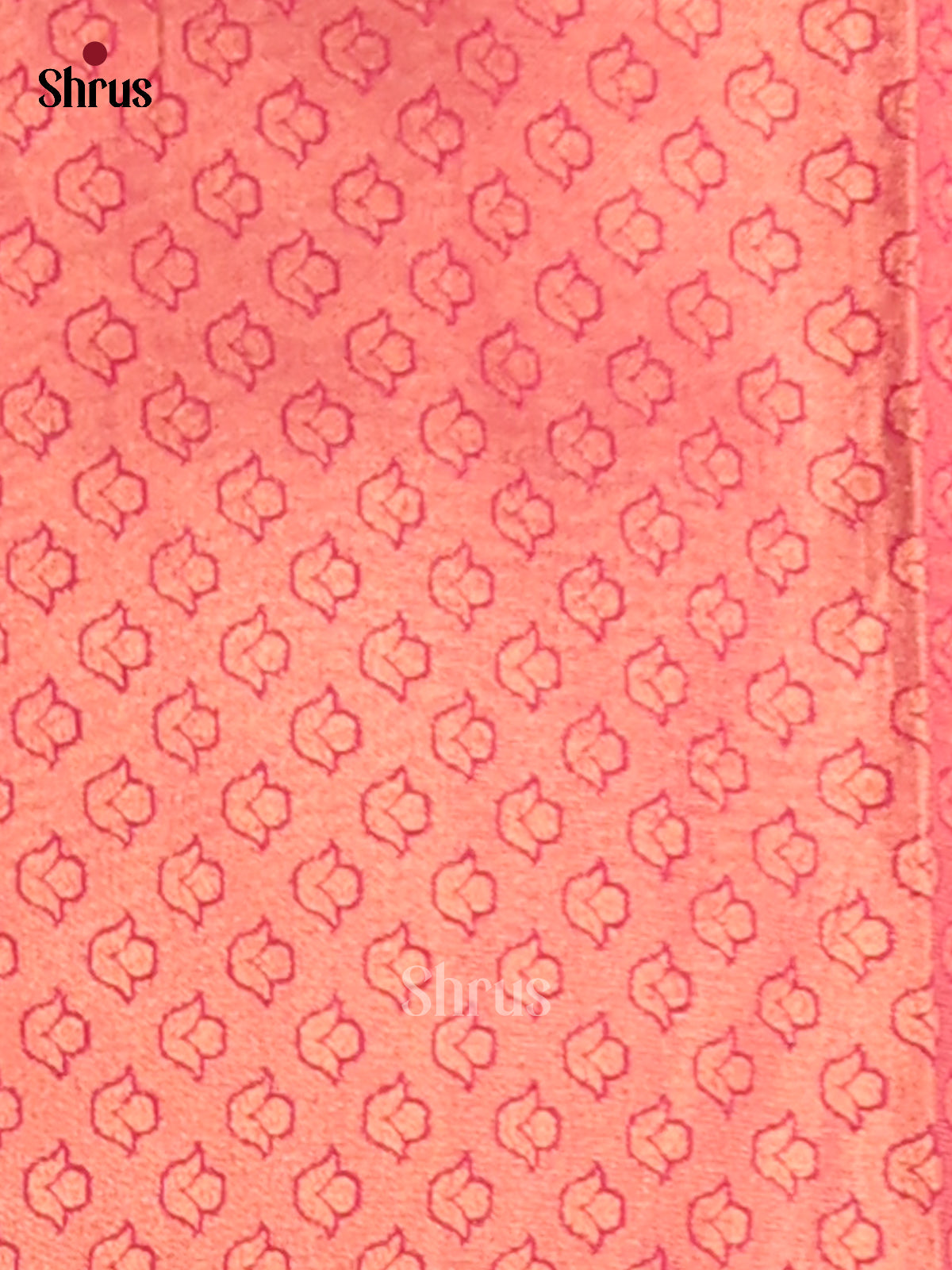 Pink & Maroon - Semi Softsilk Saree - Shop on Shrus.com