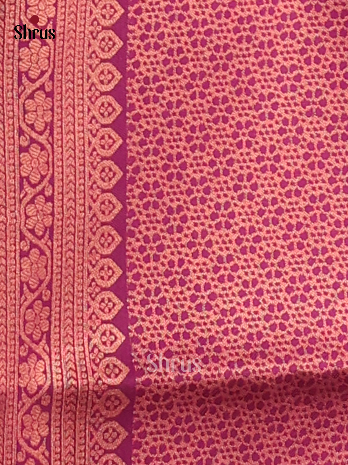 Lavender & Purple - Semi Softsilk Saree - Shop on Shrus.com