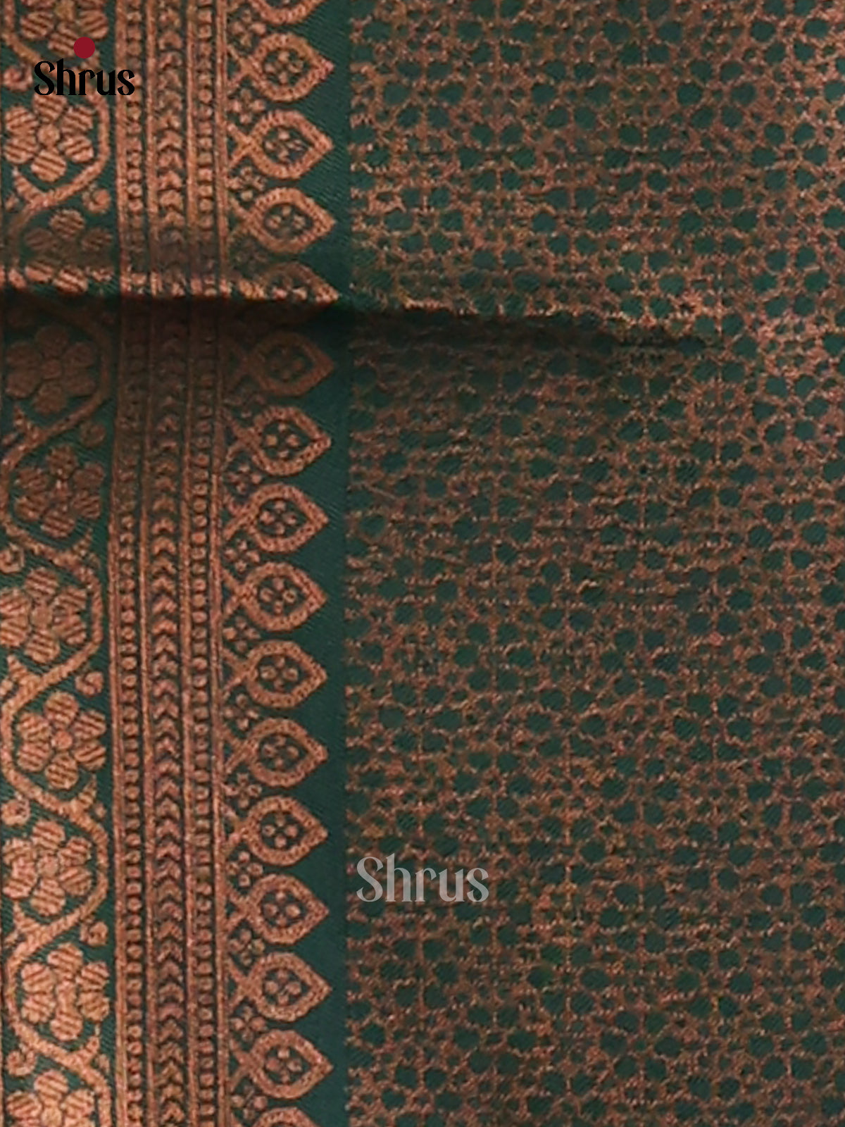 Dusty Pink & Green - Semi Softsilk Saree - Shop on Shrus.com