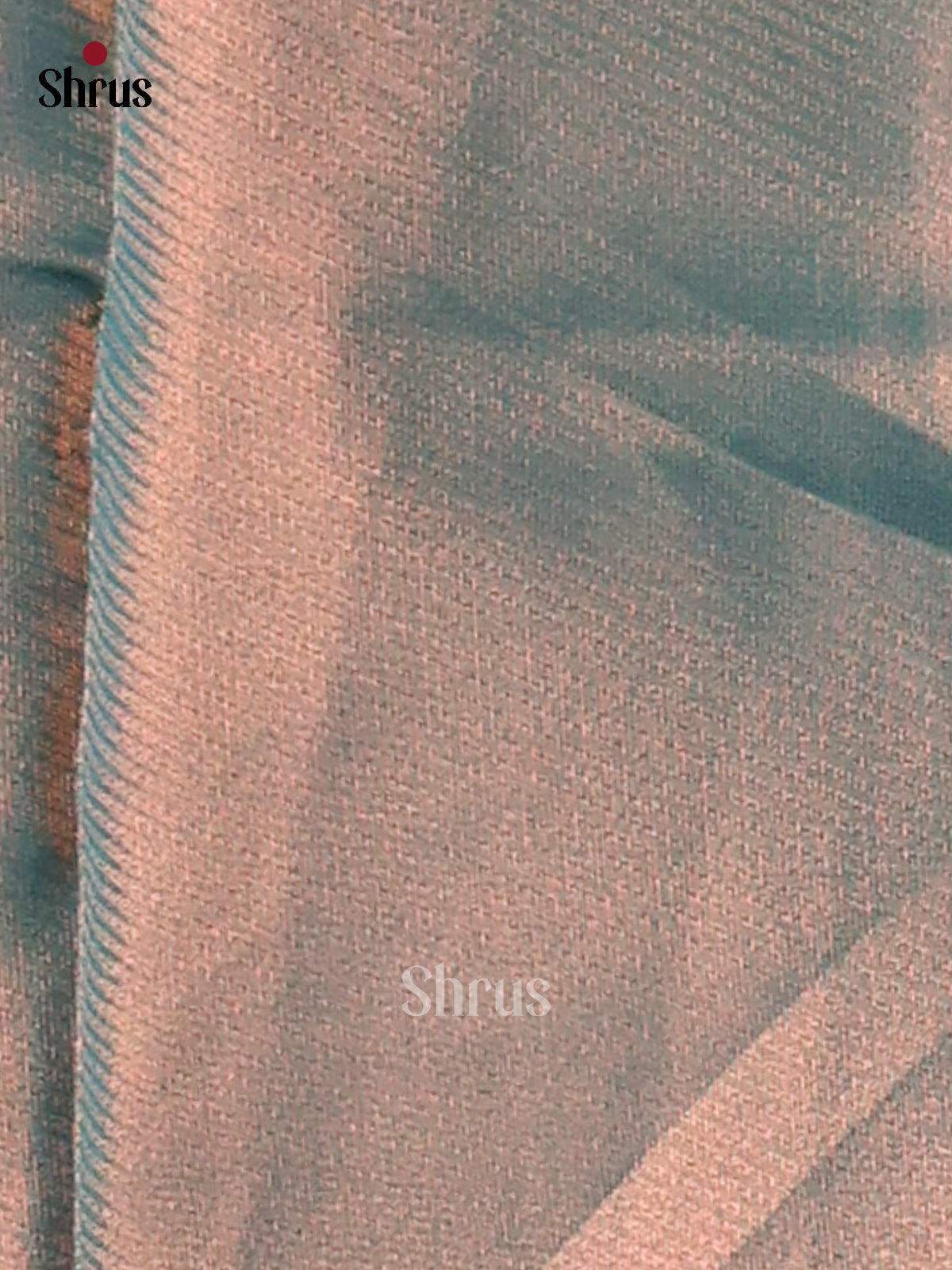 Pink & Blue - Semi Softsilk Saree - Shop on Shrus.com