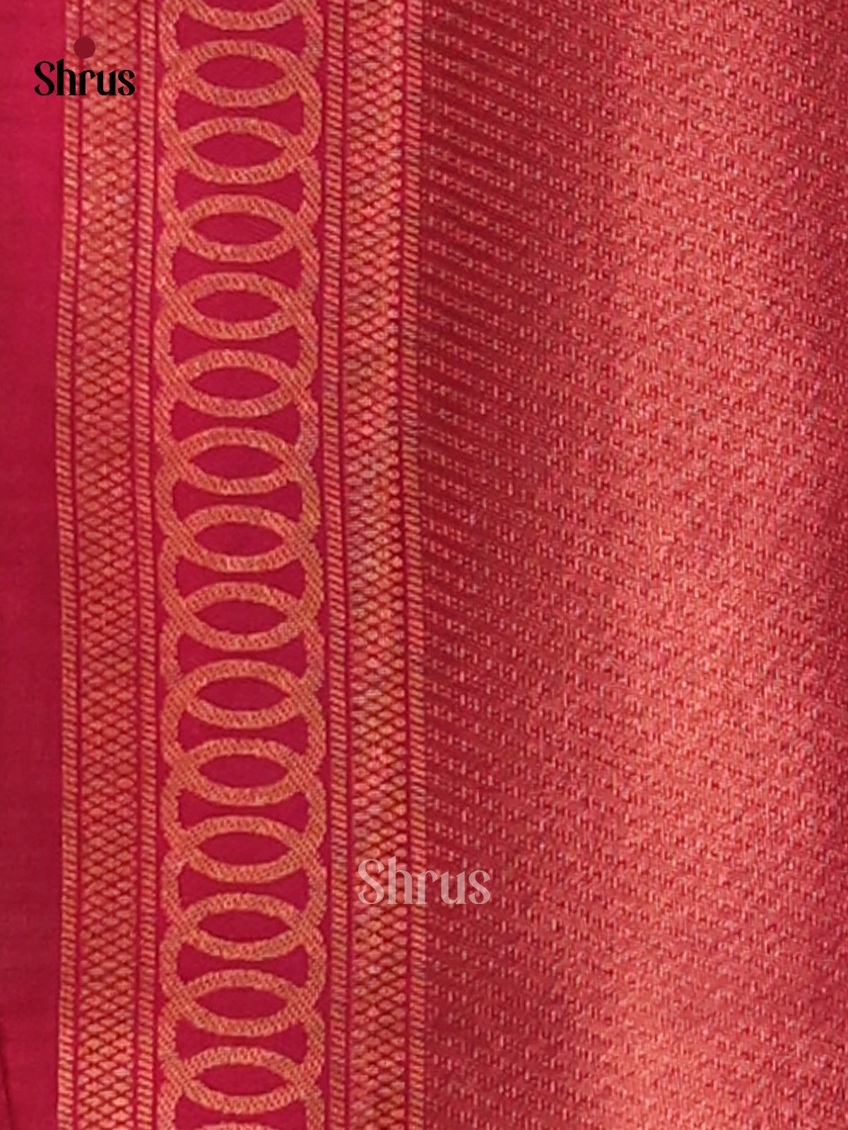 Grey & Maroon - Semi Softsilk Saree - Shop on Shrus.com