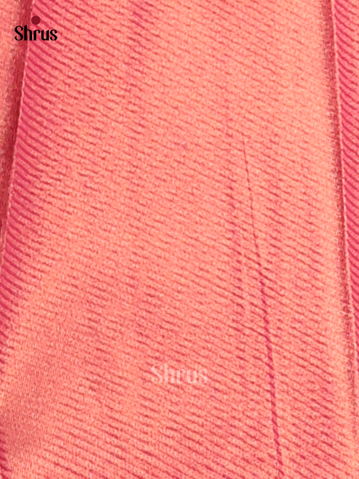 Pink & Maroon - Semi Softsilk Saree - Shop on Shrus.com