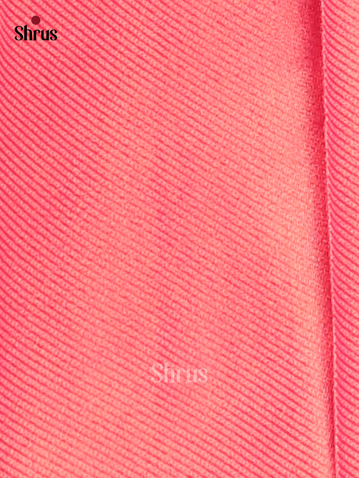 Peach & Pink - Semi Softsilk Saree - Shop on Shrus.com