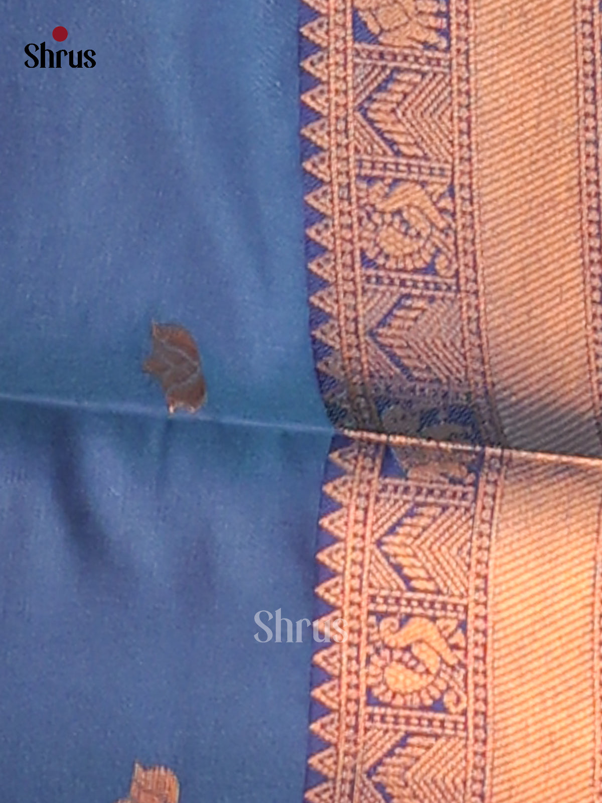 Rama Blue & Blue- Semi Softsilk Saree - Shop on Shrus.com