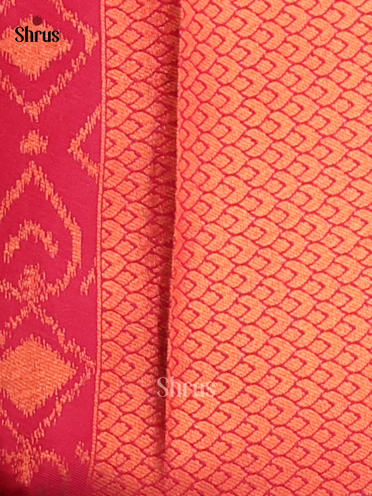Blue & Maroon - Semi Softsilk Saree