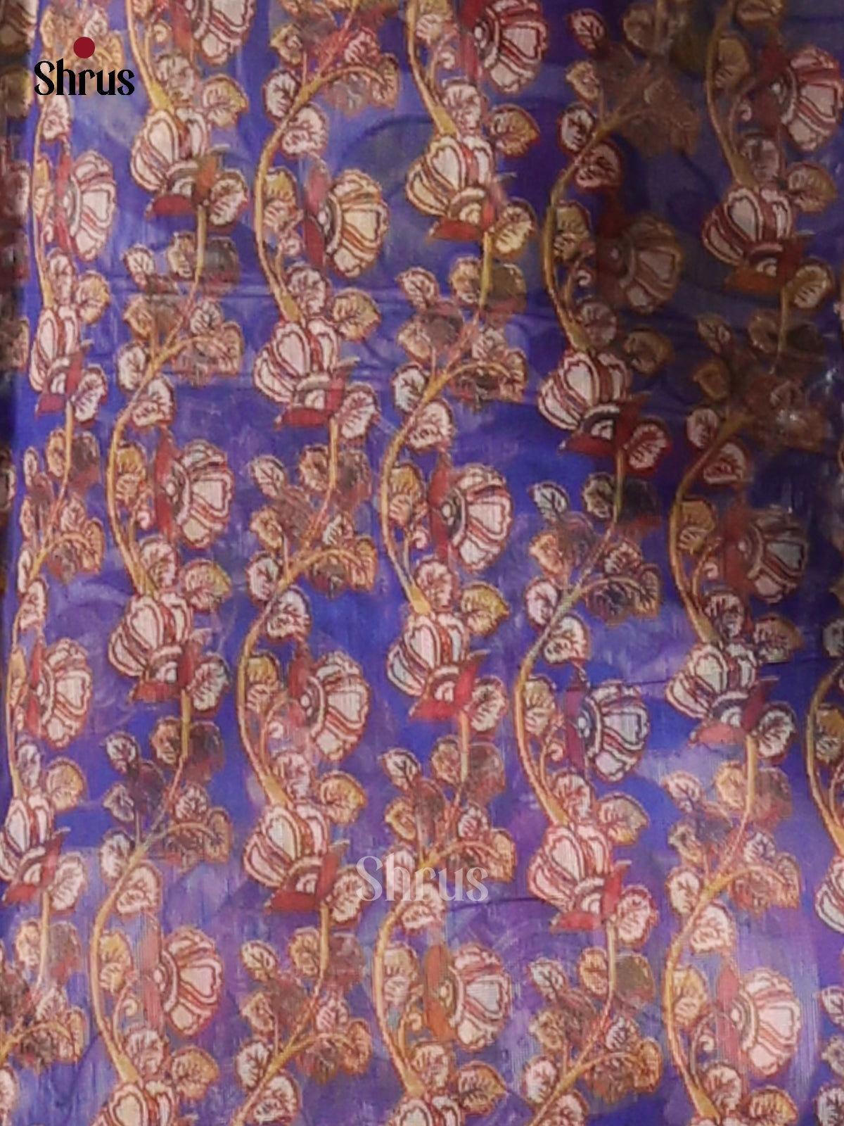 Chutney Green & Blue - Semi Maheshwari Print Saree