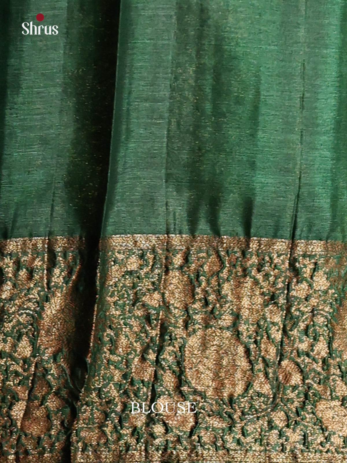 Mustard & Green- Tussar Saree - Shop on Shrus.com