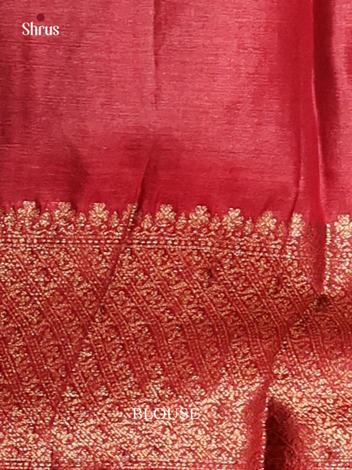 Green & Maroon - Tussar Saree with zari -1