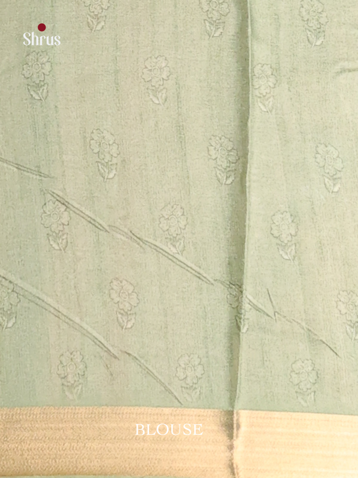 Pista Green- Semi matka Saree - Shop on Shrus.com