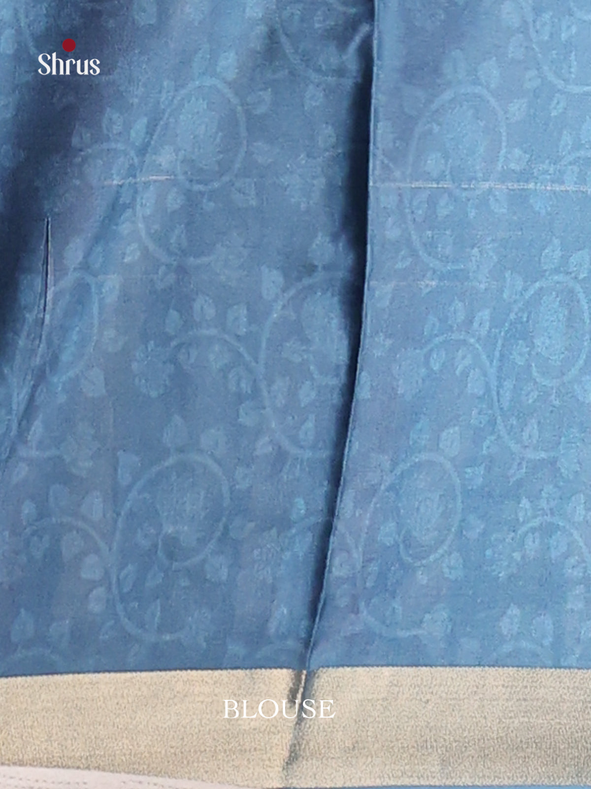 Blue & Red - Semi matka Saree