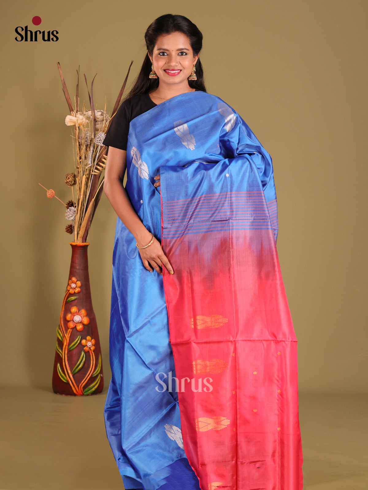 DFS26011 - Banana Pith Saree - Shop on Shrus.com
