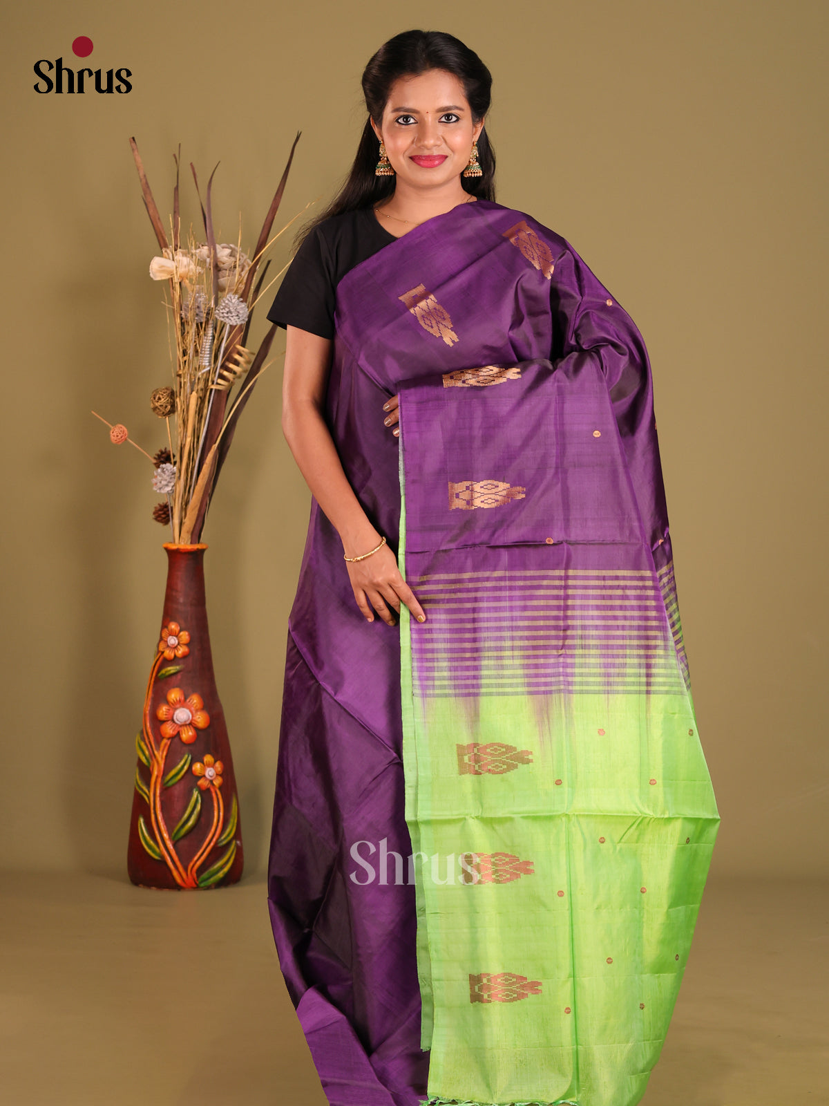 DFS26014 - Banana Pith Saree - Shop on Shrus.com