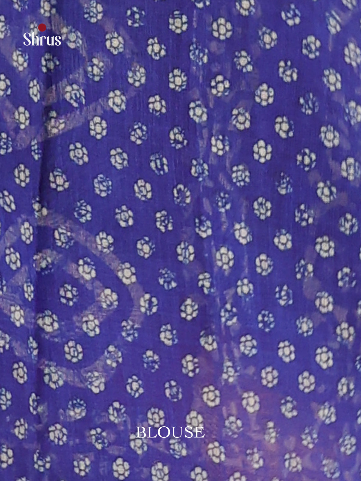 Orange & Blue - Linen Cotton Saree