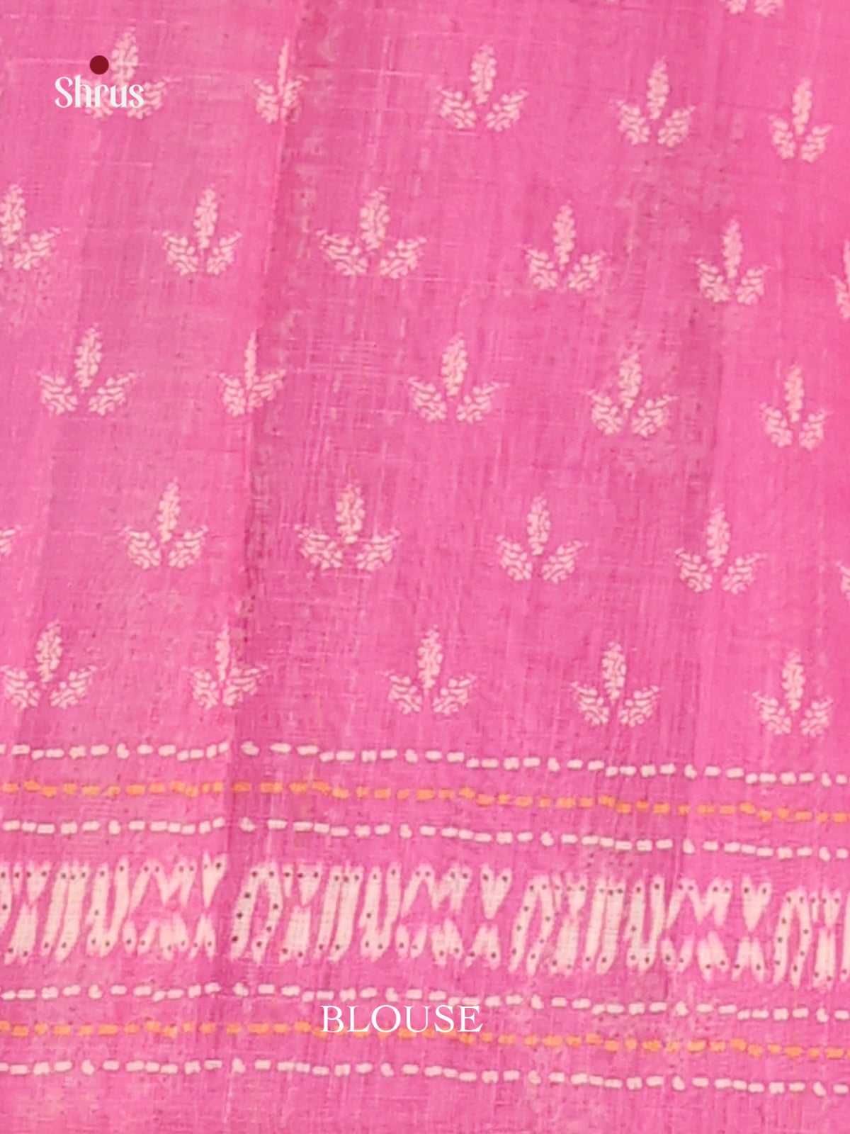 Mustard & Pink - Linen Cotton Saree - Shop on Shrus.com