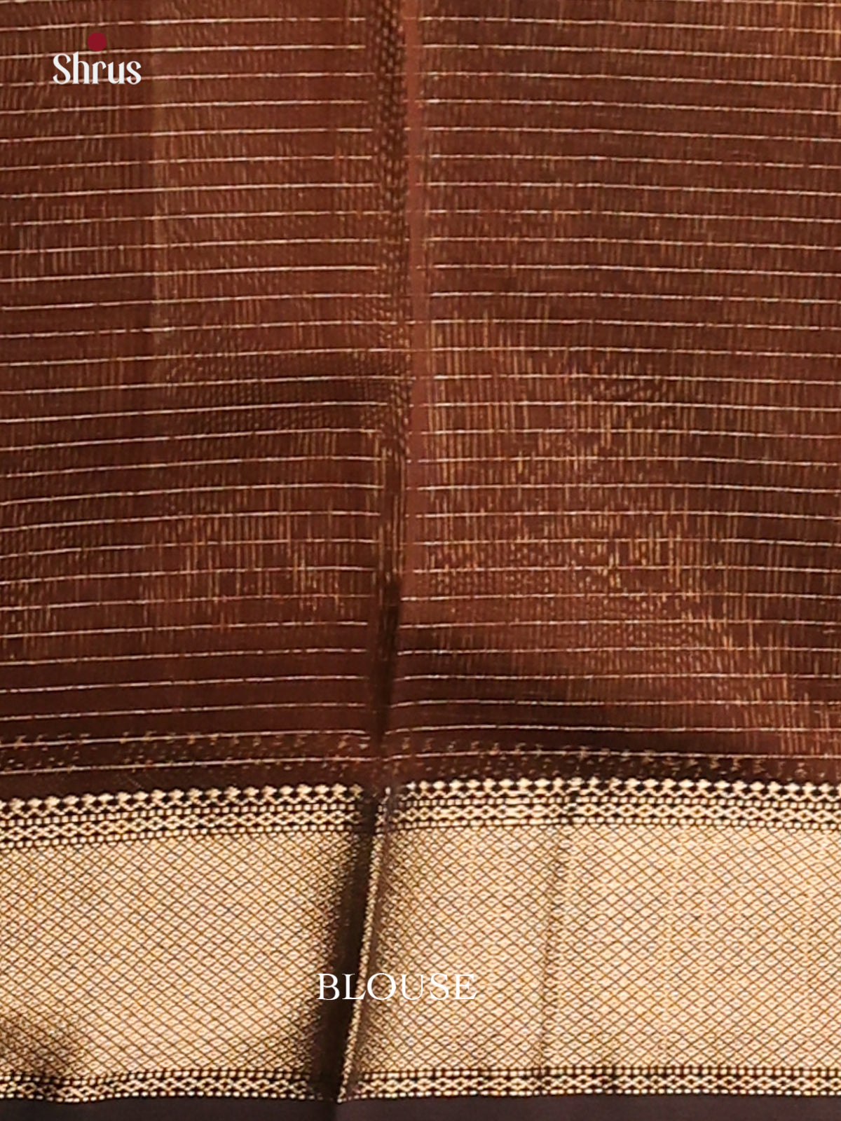 Brown(Single Tone)- Maheshwari silkcotton Saree