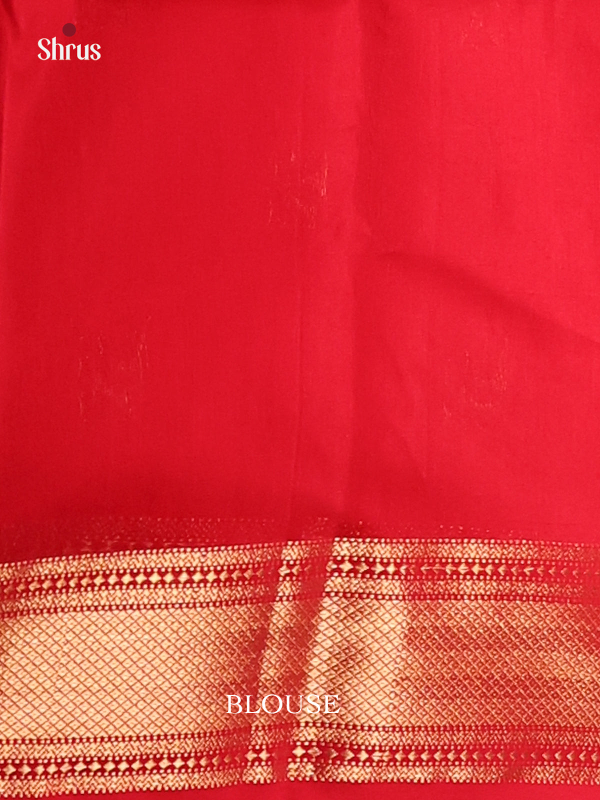 Red(Single Tone) - Maheshwari silkcotton Saree - Shop on Shrus.com