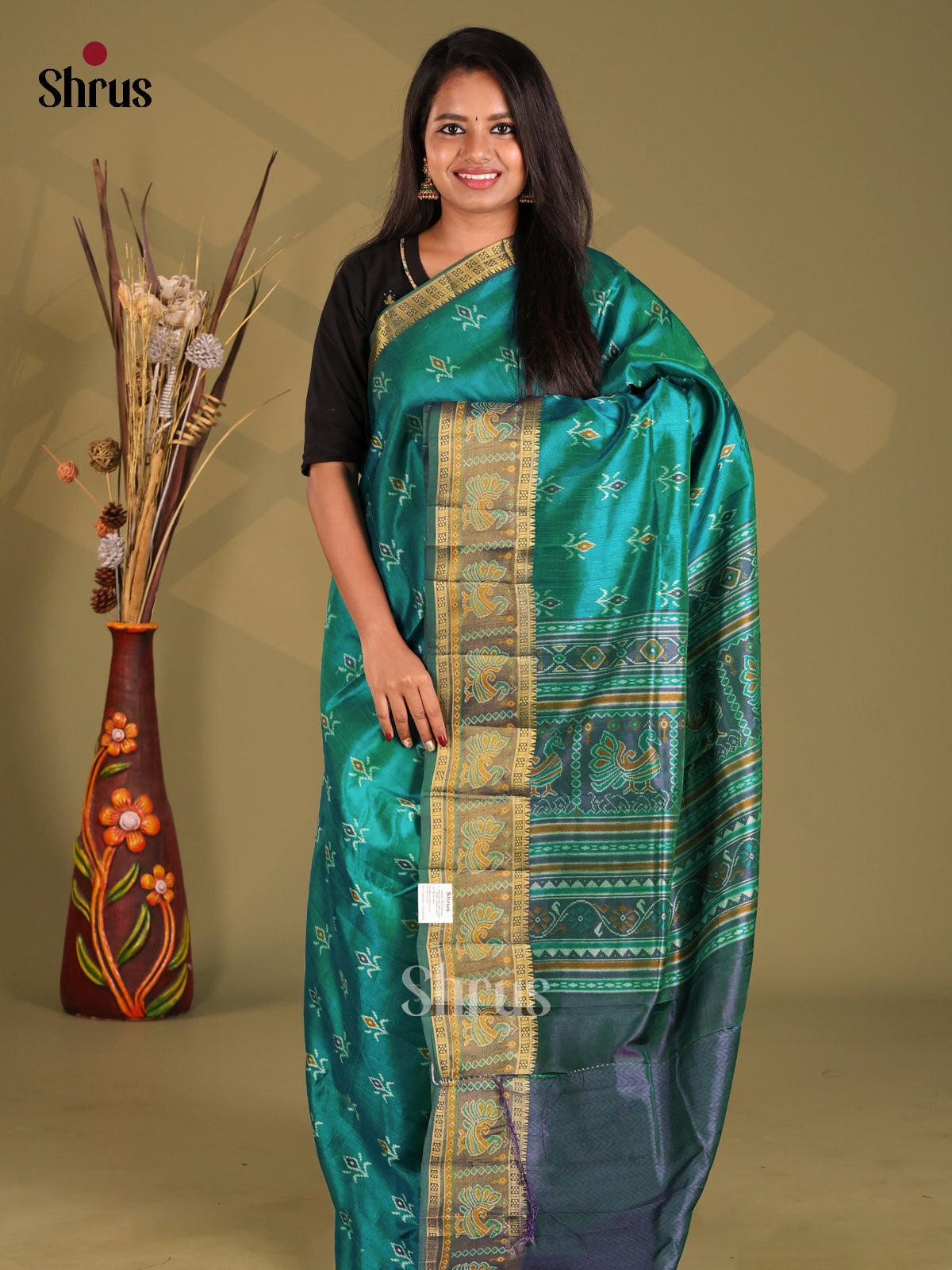 DGS04219 - Semi Patola Saree - Shop on Shrus.com