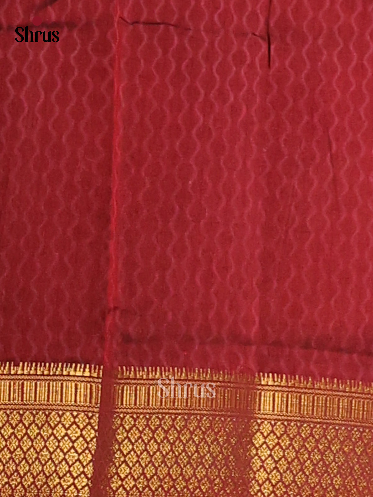 Black & Maroon - Semi Patola Saree