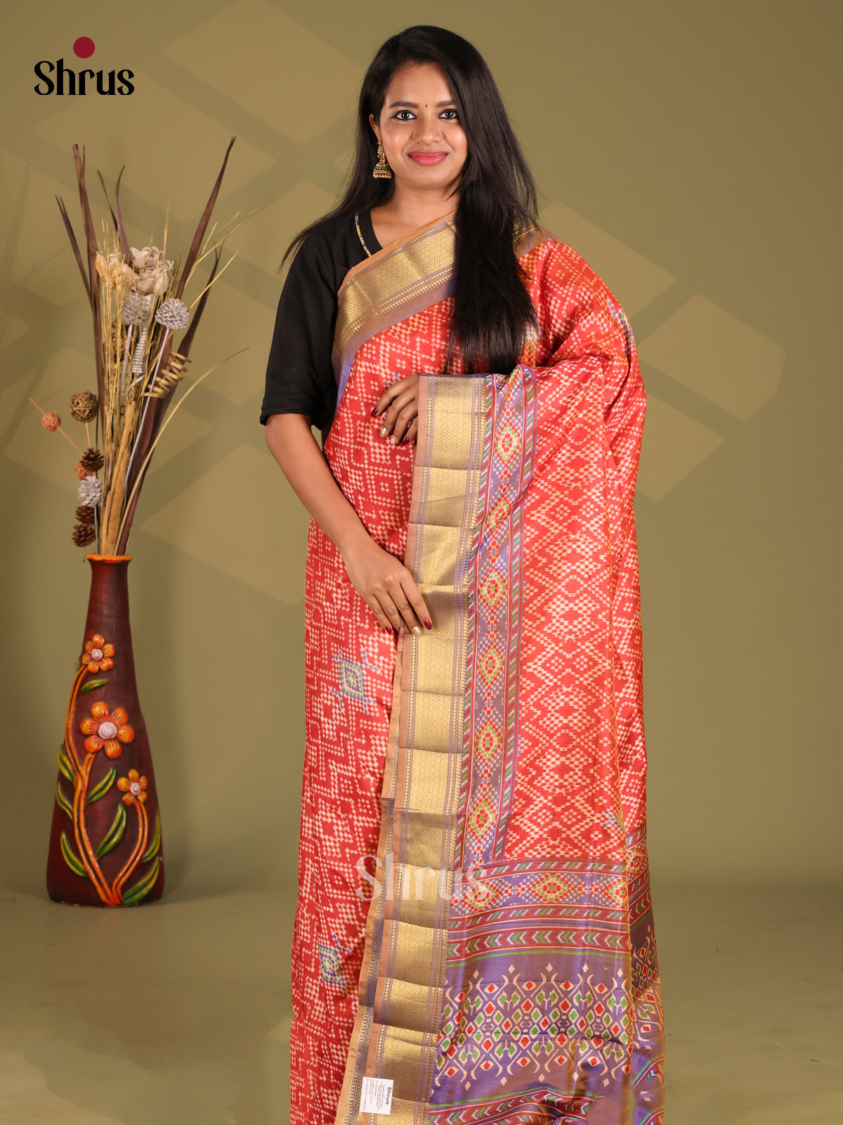 DGS04237 - Semi Patola Saree - Shop on Shrus.com