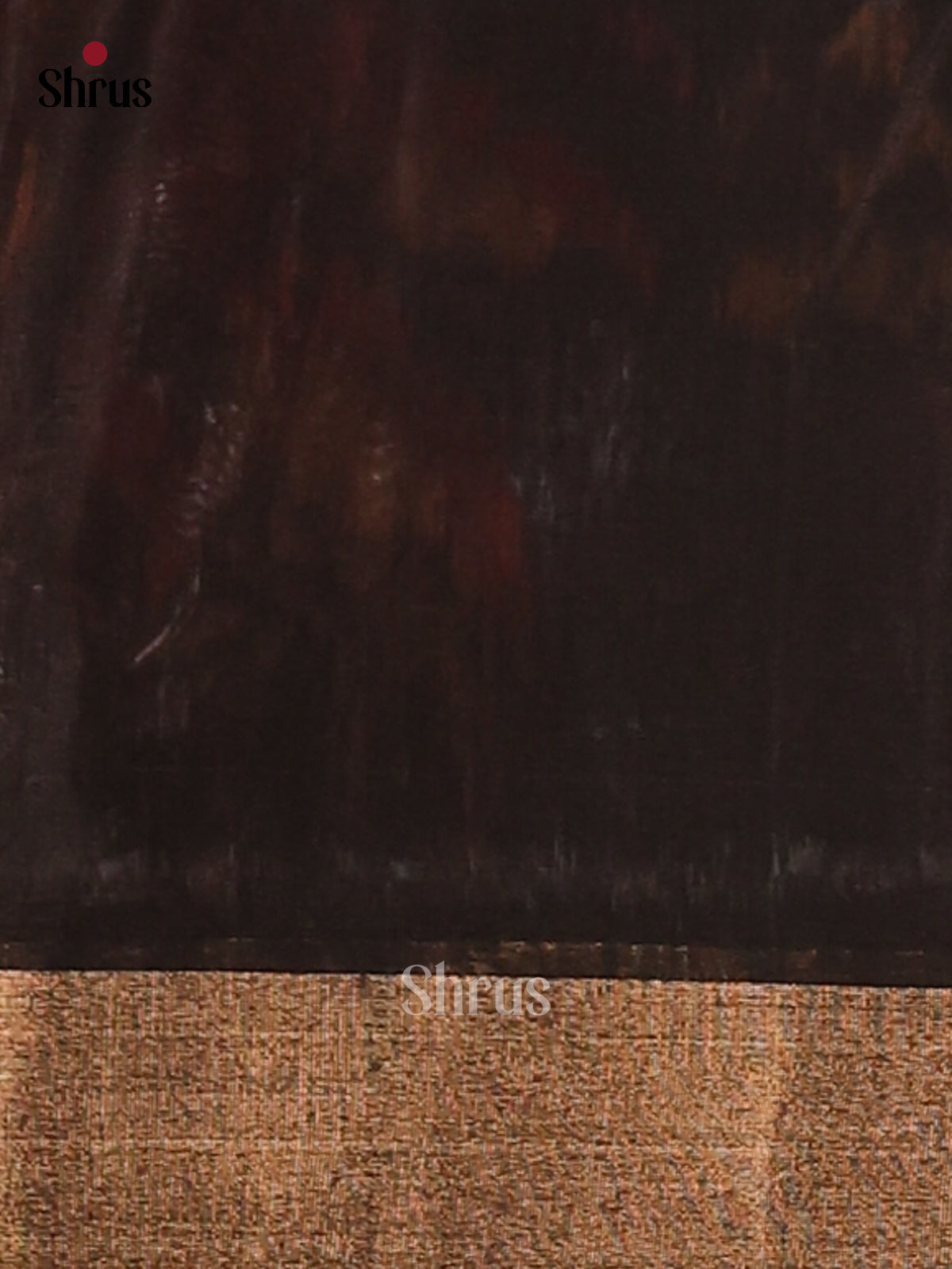 Dusty Brown & Black - Pochampally sico Saree - Shop on Shrus.com
