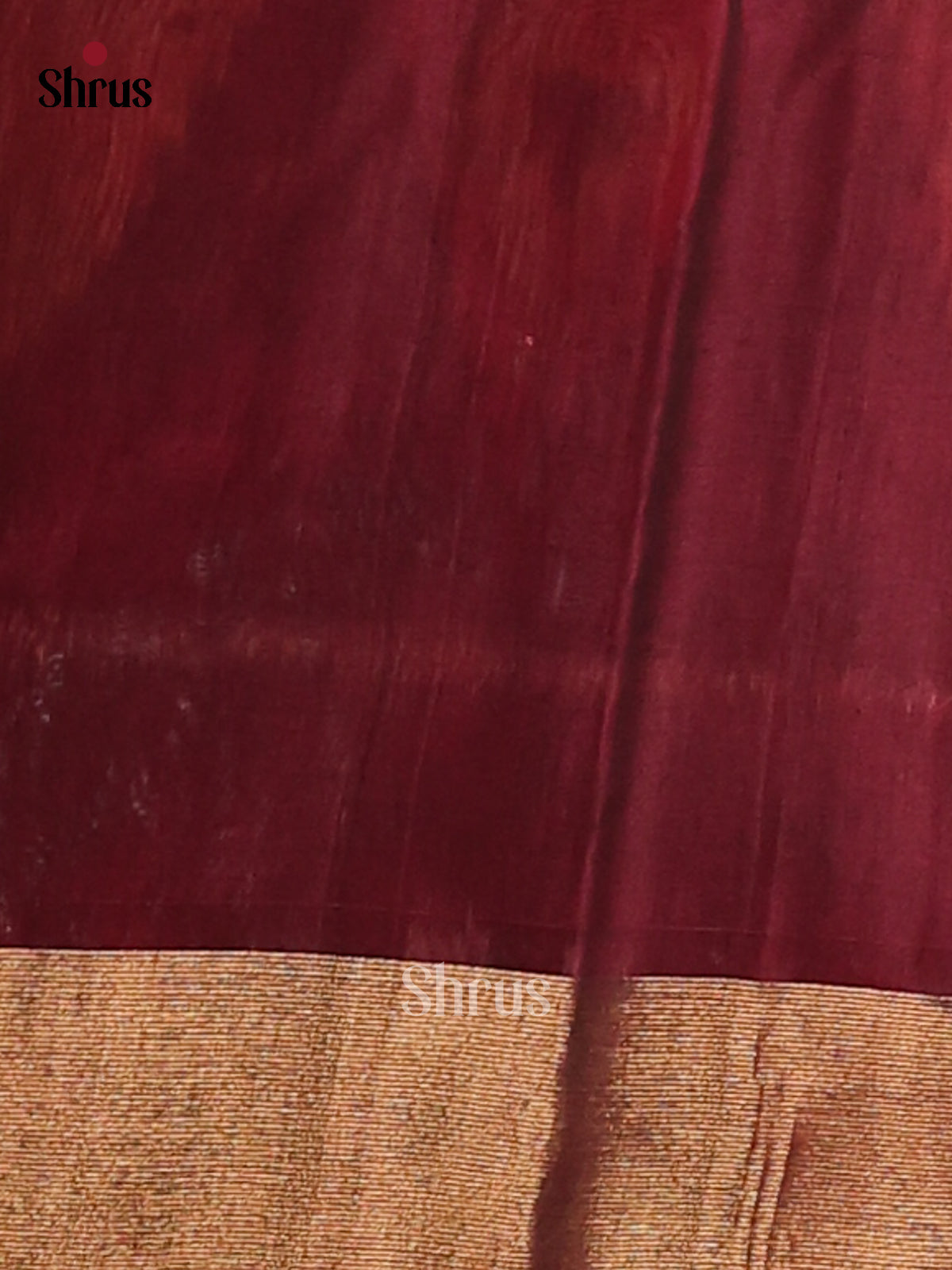 Grey &  Maroon - Pochampally sico Saree - Shop on Shrus.com