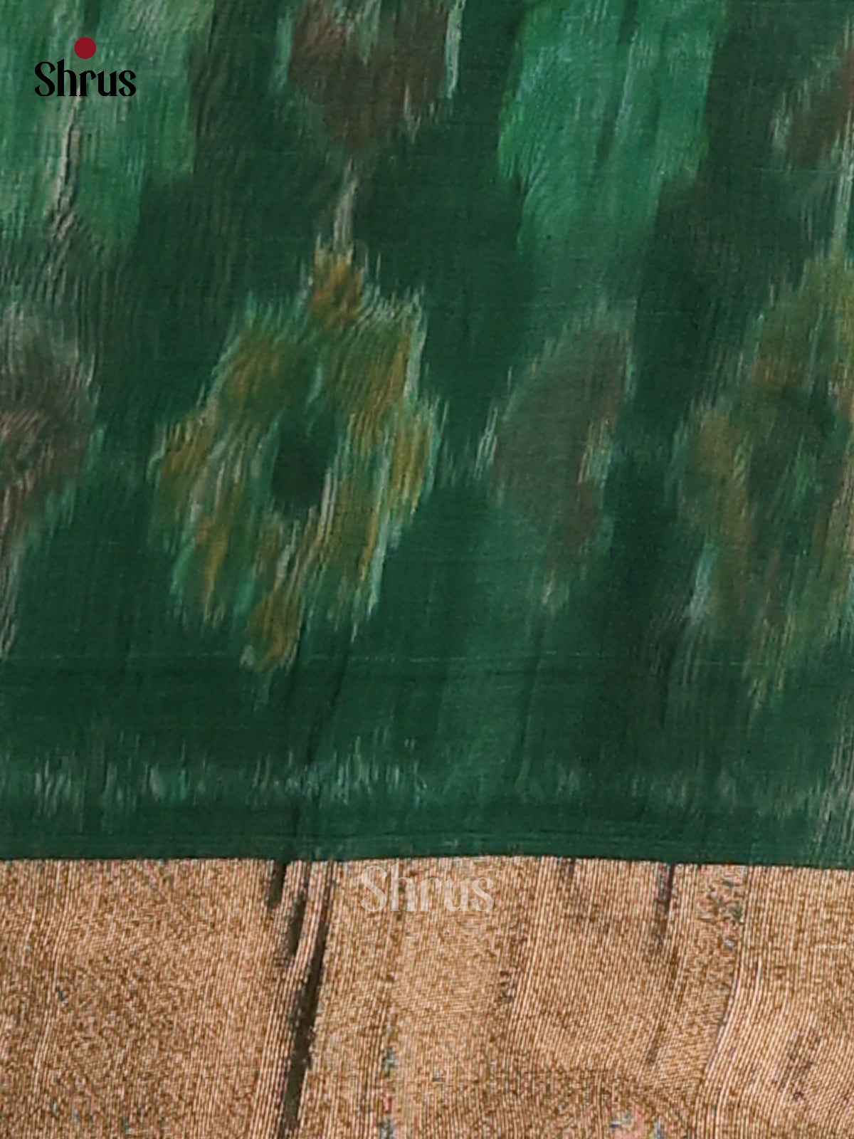 Elachi Green & Green - Pochampally sico Saree - Shop on Shrus.com