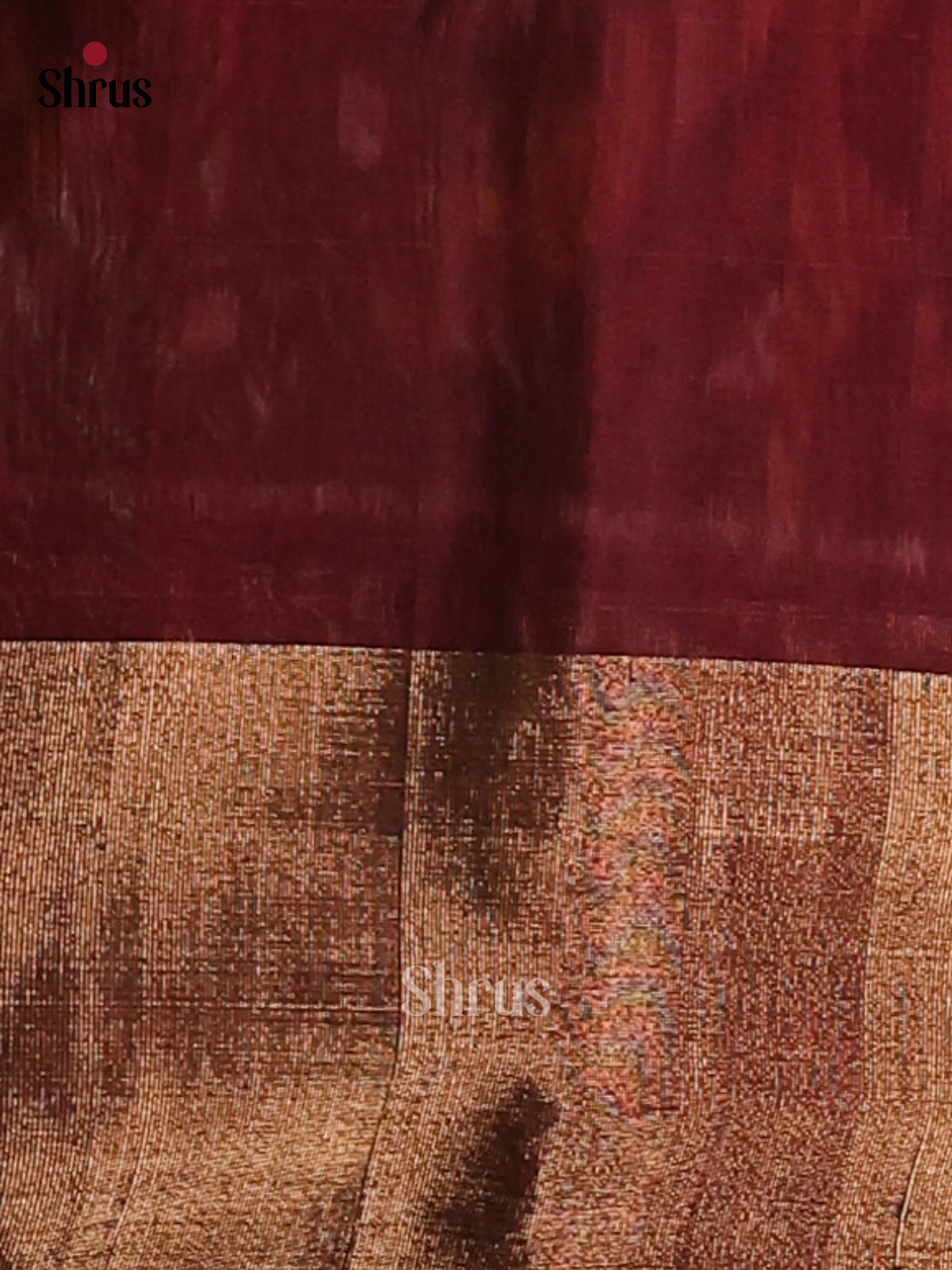 Green & Maroon - Pochampally sico Saree - Shop on Shrus.com