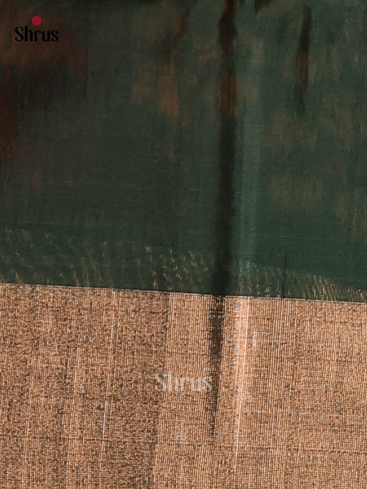 Orange & Green - Pochampally sico Saree - Shop on Shrus.com