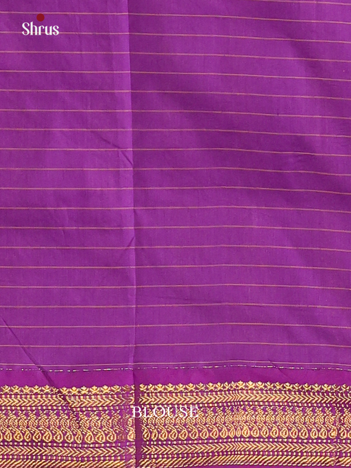 Orange & Violet- Kalyani Cotton Saree - Shop on Shrus.com