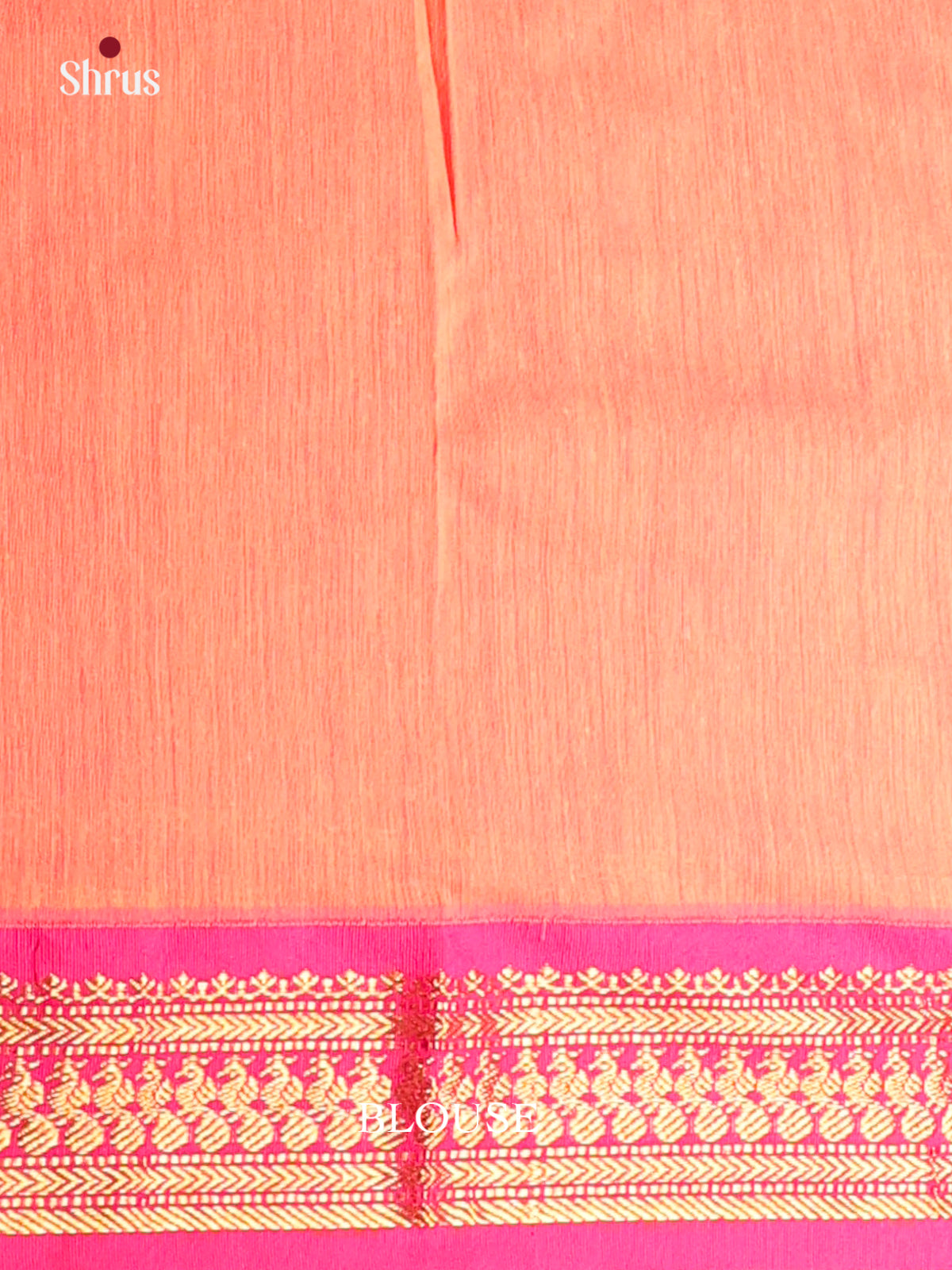 Peach & Pink - Kalyani Cotton Saree - Shop on Shrus.com