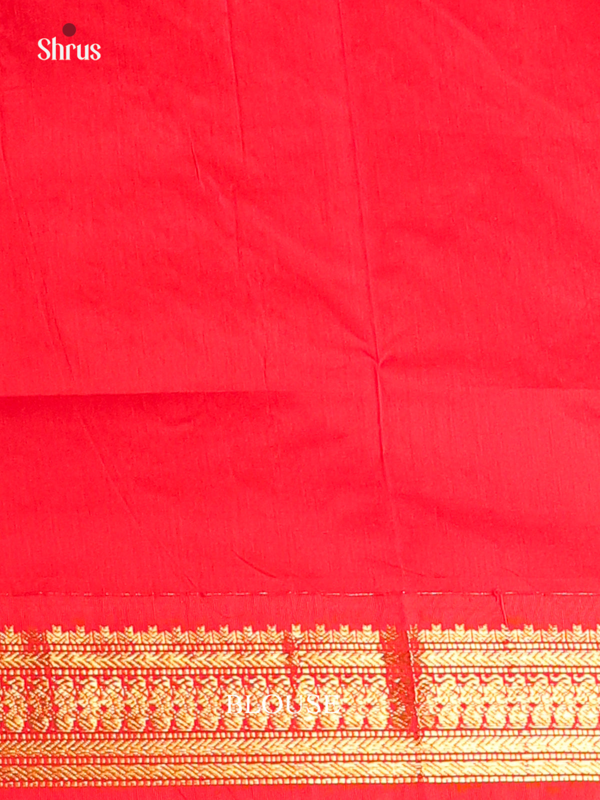Peach & Red - Kalyani Cotton Saree - Shop on Shrus.com