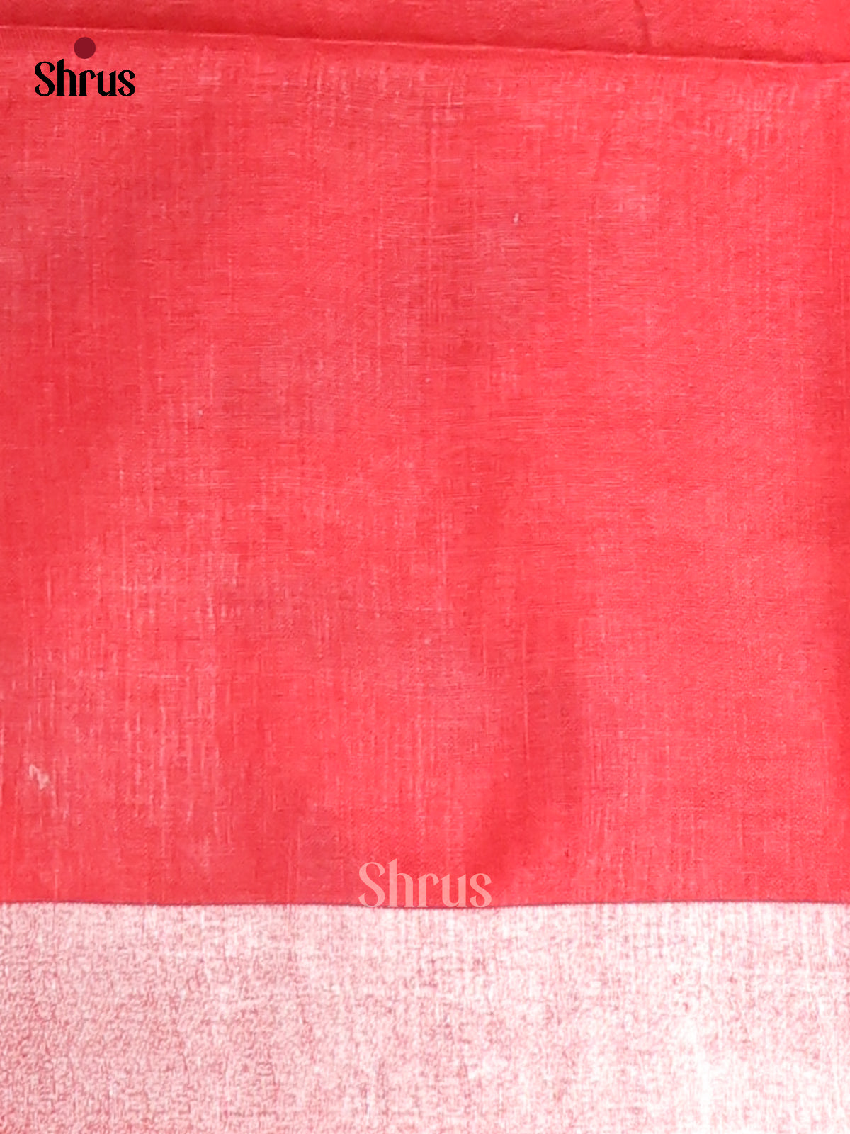 White & Red- Semi Ikkat Saree - Shop on Shrus.com