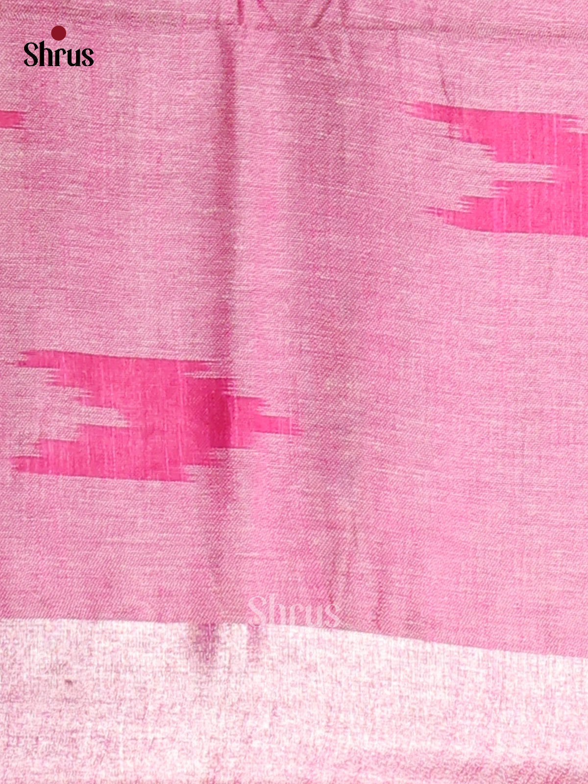 Green & Pink - Semi Ikkat Saree - Shop on Shrus.com