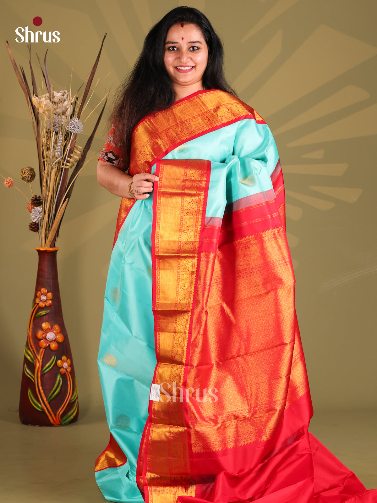 DGS11084 - Kanchipuram silk (HR) Saree - Shop on Shrus.com