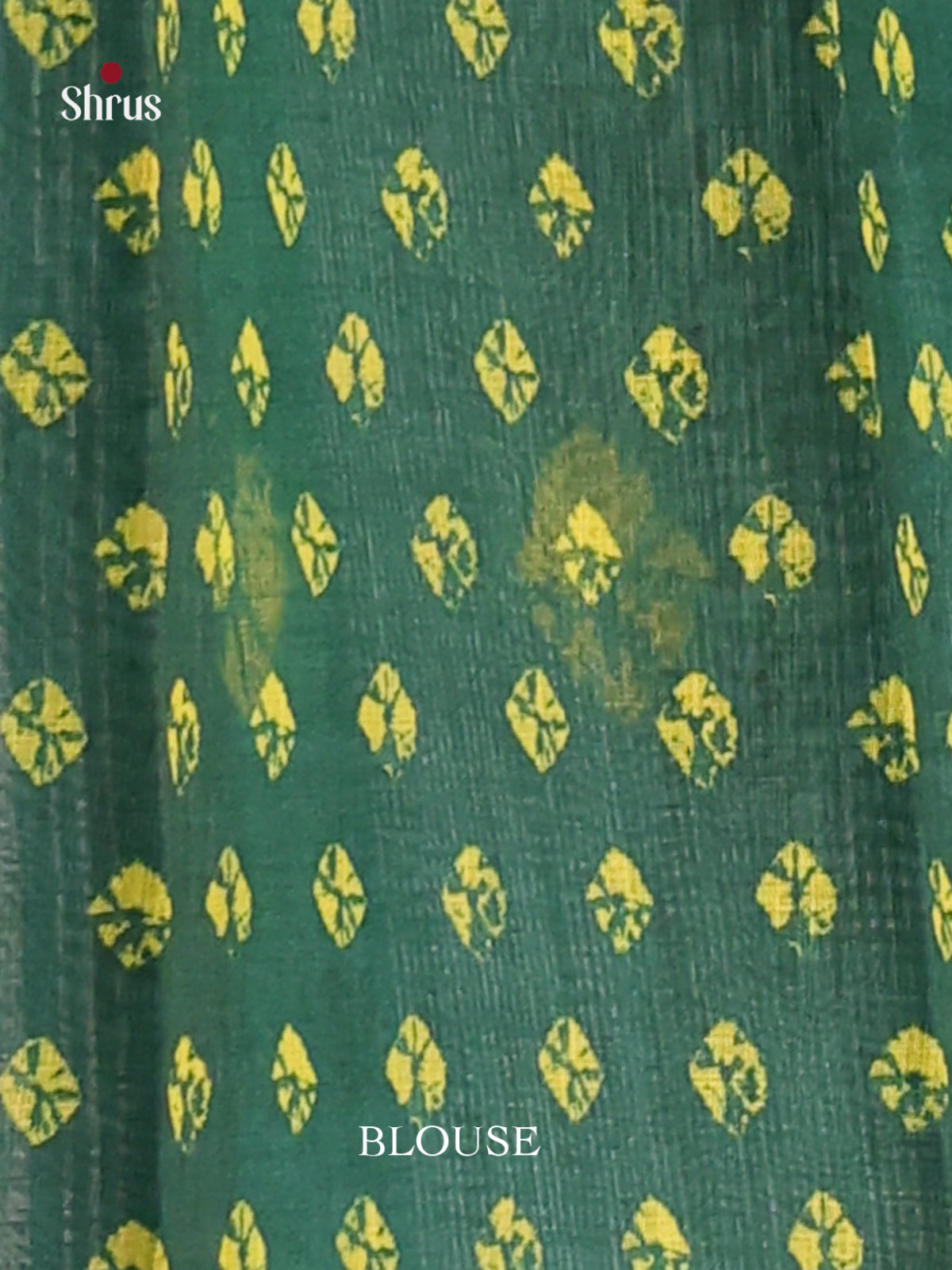 Yellow & Green - Linen Cotton Saree