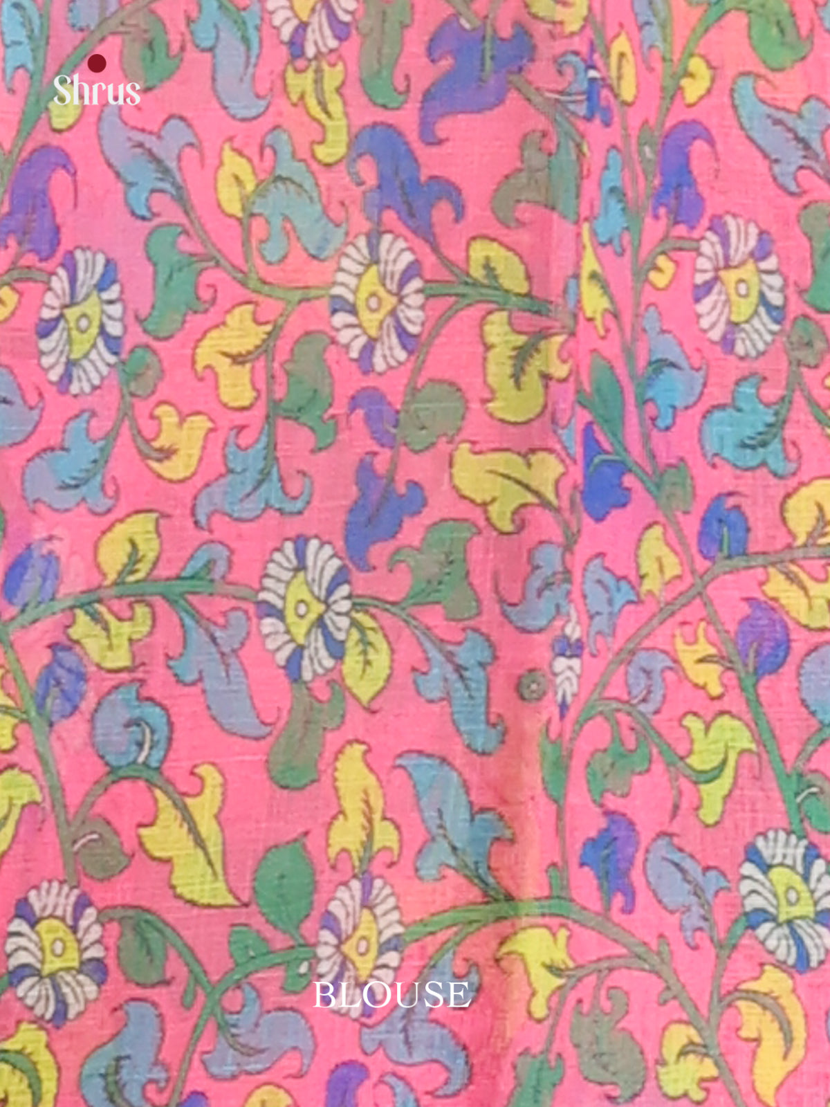 Blue & Pink - Linen Cotton Saree