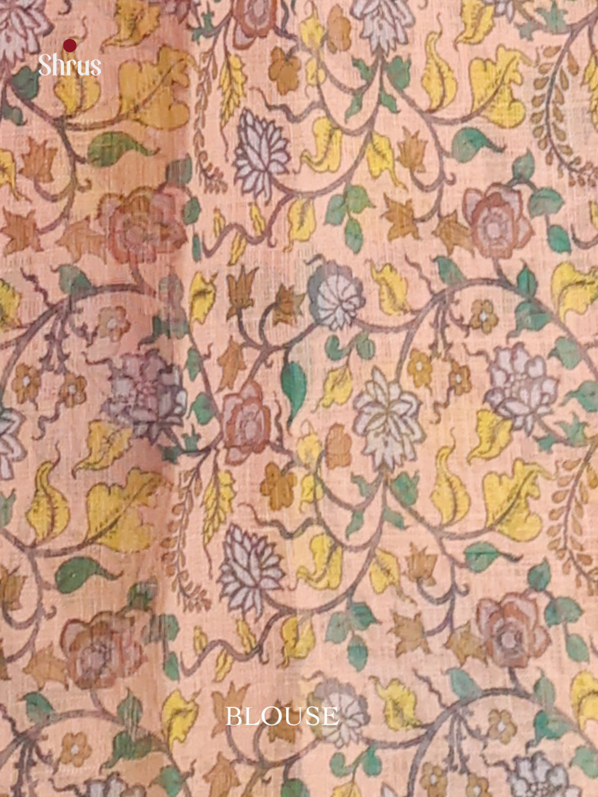 Brown & Cream - Linen Cotton Saree