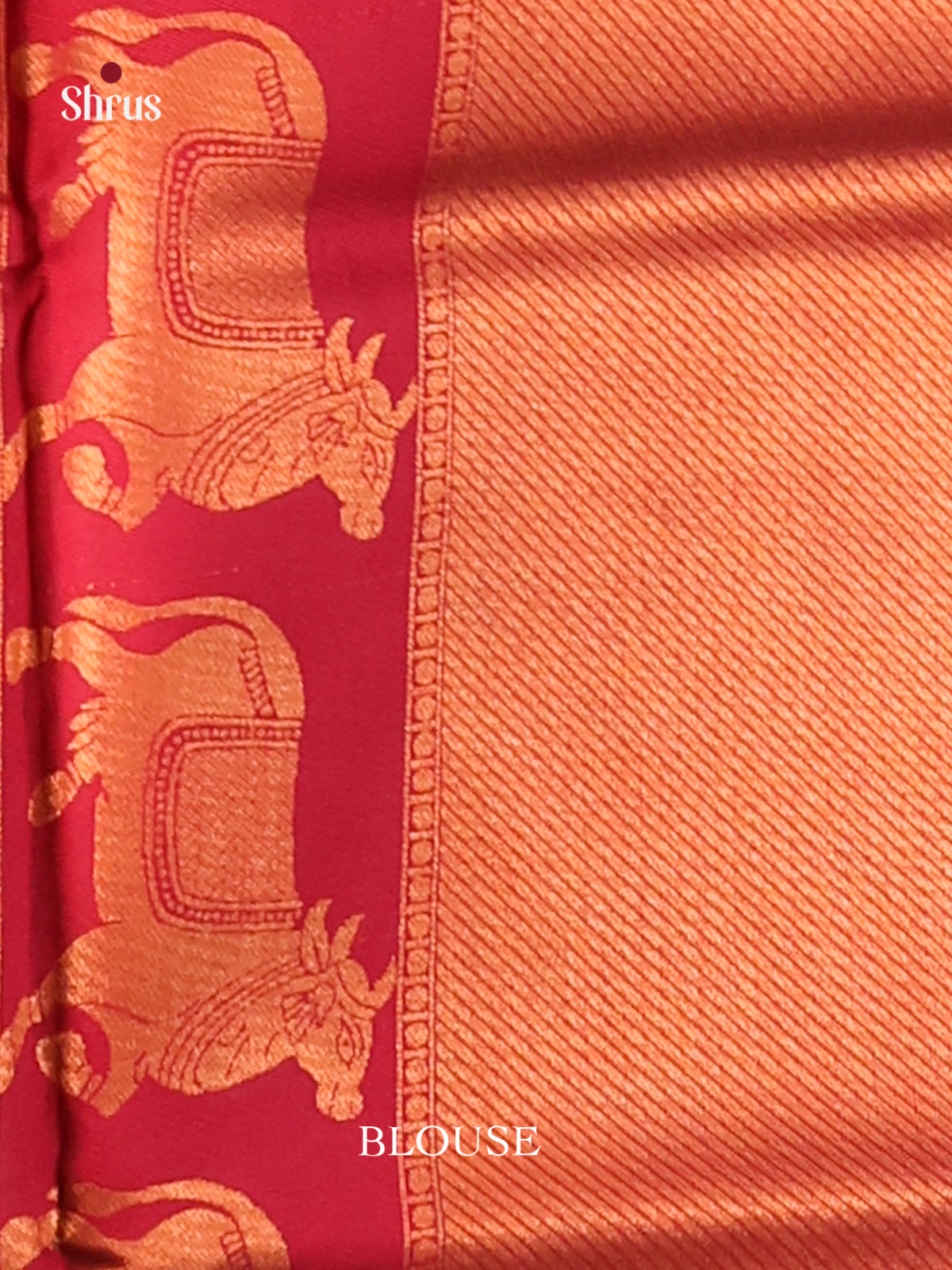 Dusty Brown & Maroon - Semi Softsilk Saree - Shop on Shrus.com