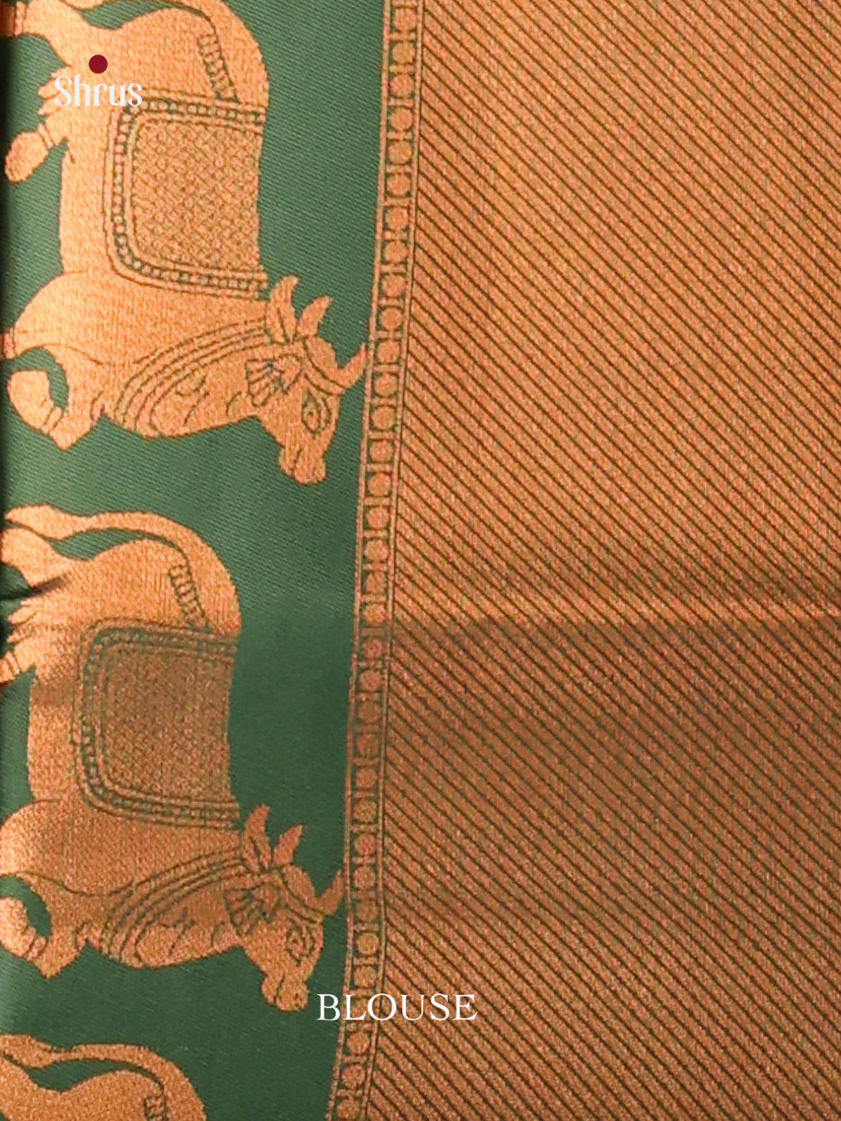 Yellow & Green- Semi Softsilk Saree - Shop on Shrus.com