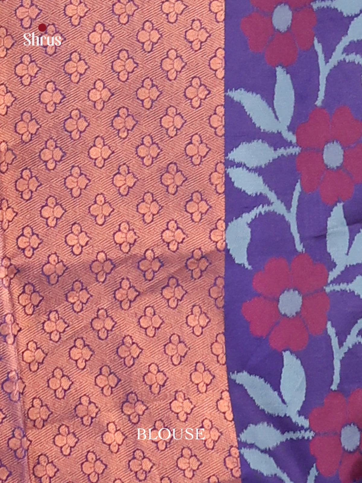 Light Blue & Blue - Semi Softsilk Saree - Shop on Shrus.com