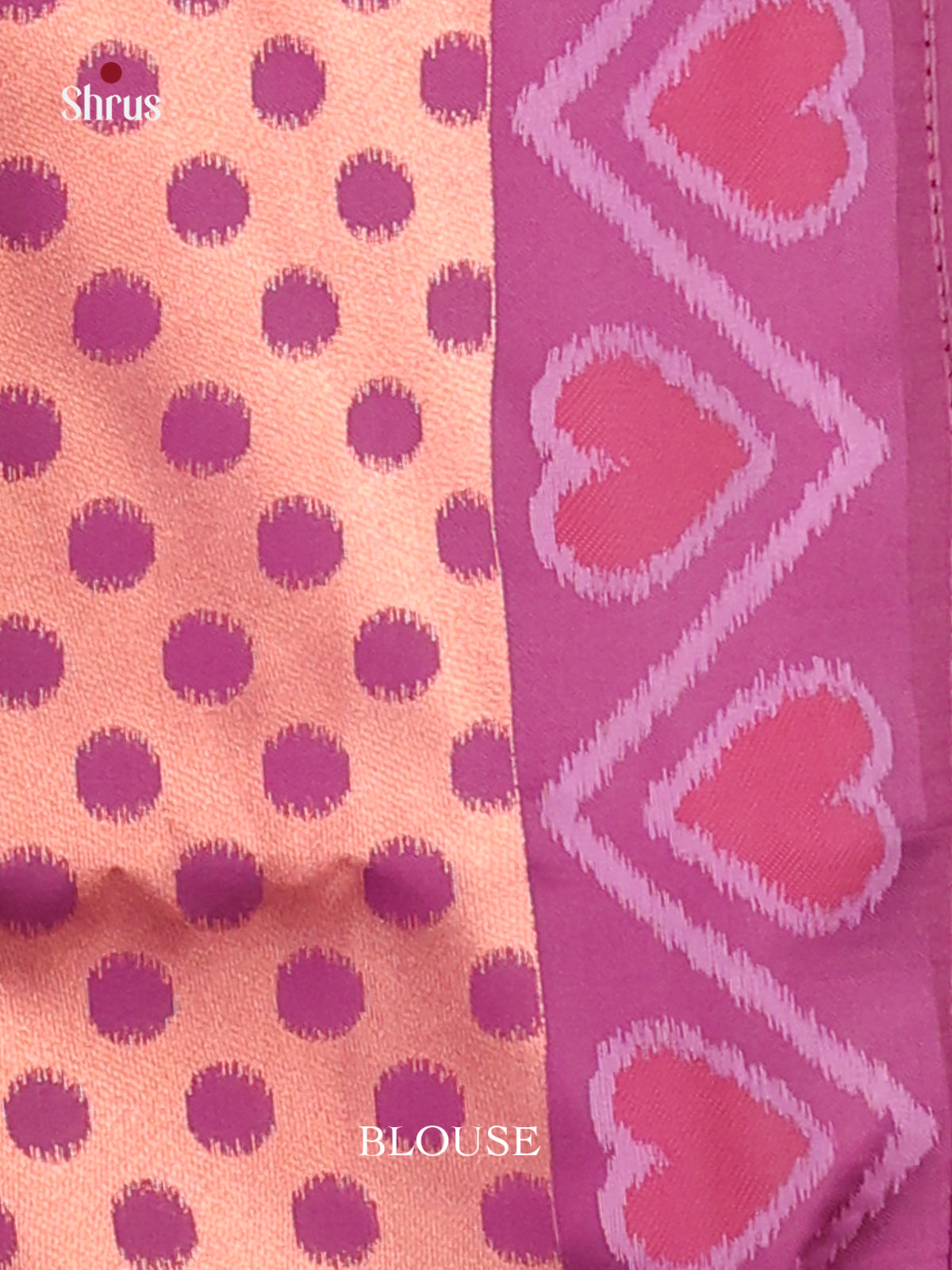 Pink & Purple - Semi Softsilk Saree - Shop on Shrus.com