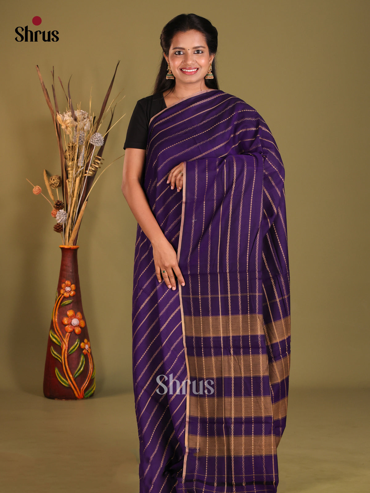 Violet - Narayanpet Cotton Saree
