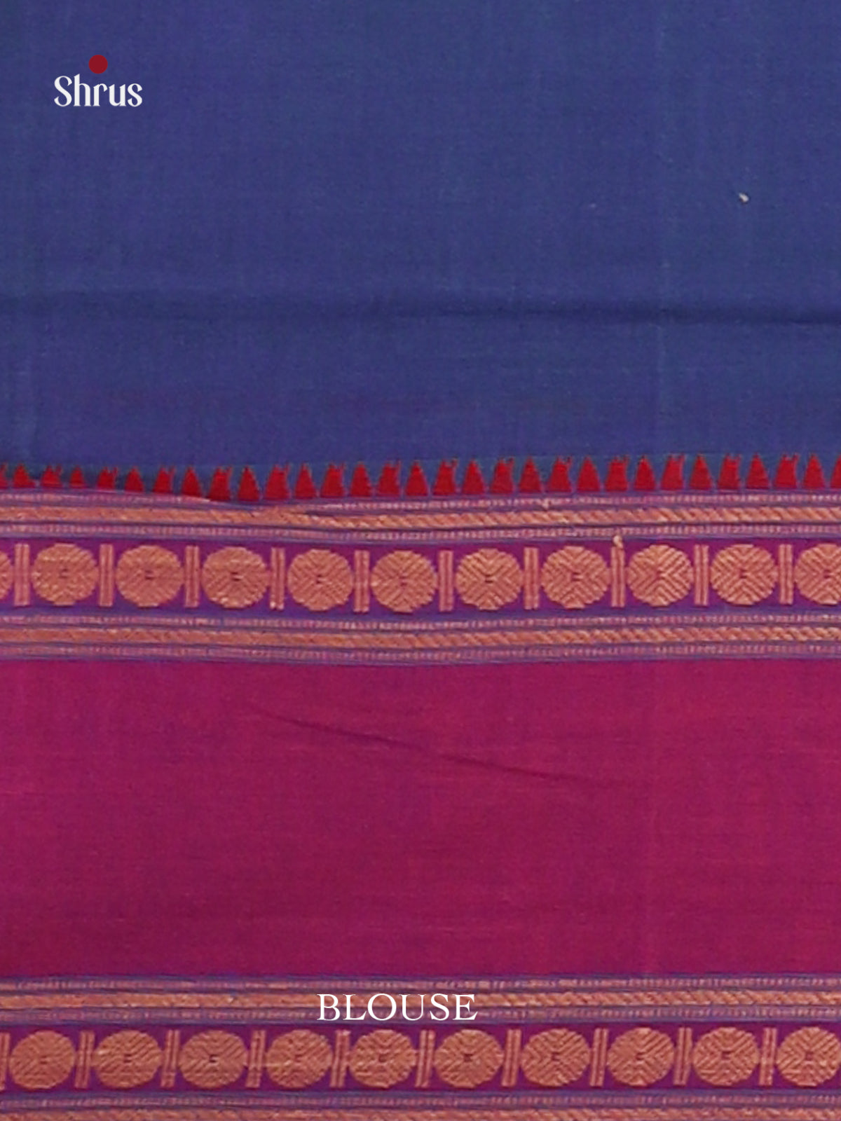 Blue & Purple - Narayanpet Cotton Saree