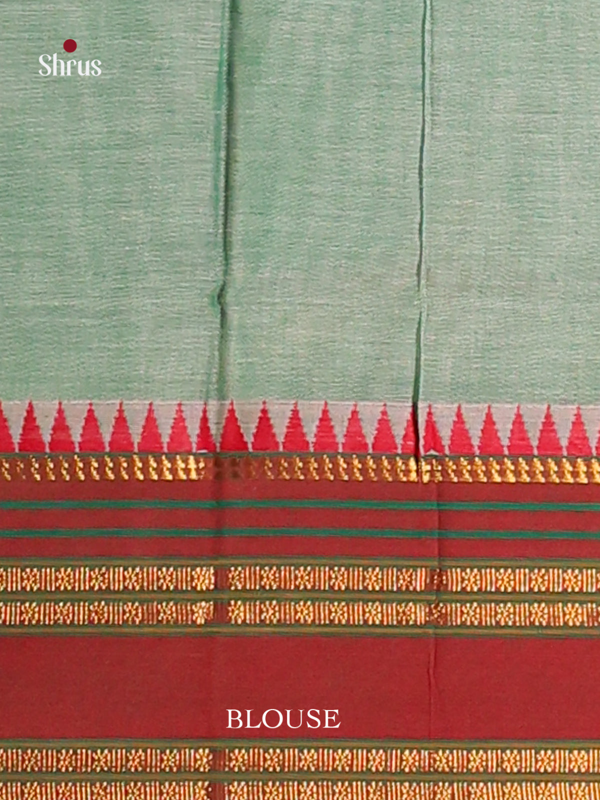 Pastel Green & Maroon- Narayanpet Cotton Saree